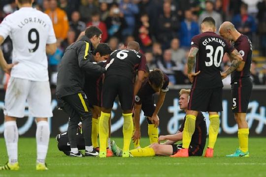  德布劳内膝伤缺阵三月，曼城中场遭遇用人荒  